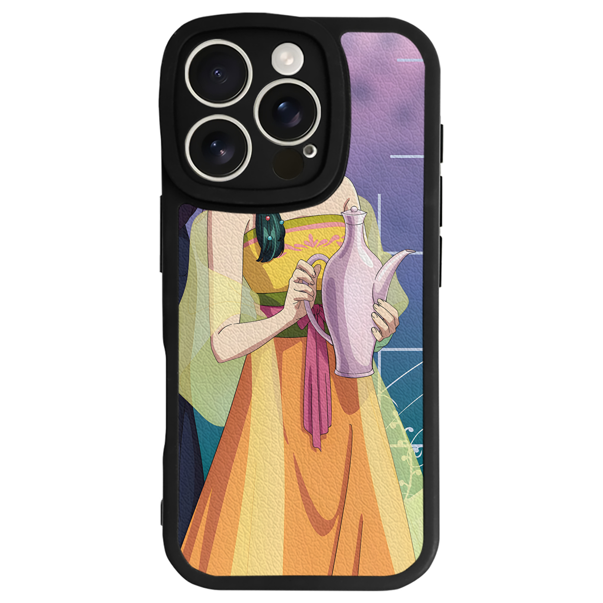 （画像用） 薬屋のひとりごと The Apothecary Diaries 【iPhone 16シリーズ対応】シリコンスマホケース（レザー調） 材質：シリコン